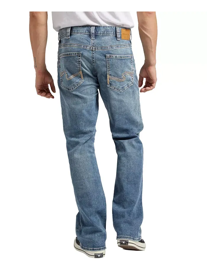 Мужские джинсы Craig Classic Fit Bootcut Stretch Silver Jeans Co. — изображение 1 из 3, синий