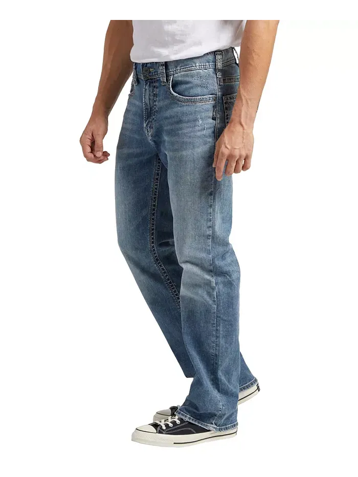 Мужские джинсы Craig Classic Fit Bootcut Stretch Silver Jeans Co. — изображение 3 из 3, синий
