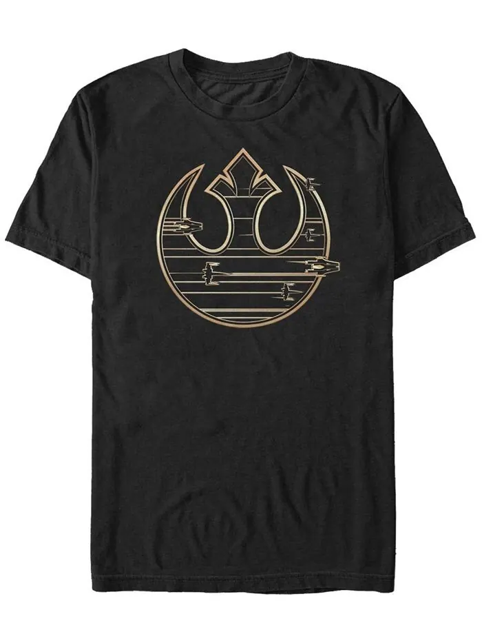 Мужская футболка с коротким рукавом и логотипом Golden Rebel Star Wars Fifth Sun — изображение 1 из 1, черный