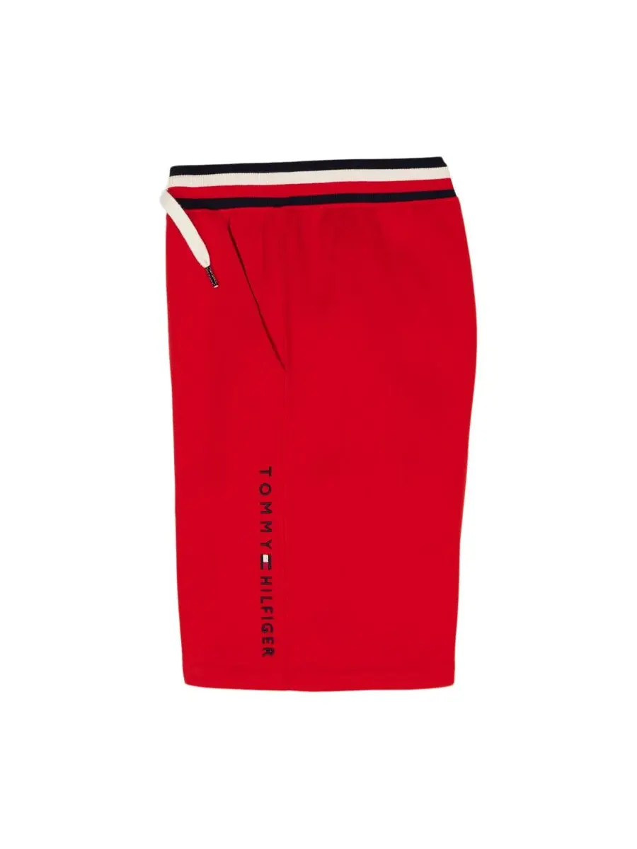 Детские шорты Tommy Knit Pull-On Shorts для мальчиков 8-20 лет Tommy Hilfiger — изображение 9 из 10, темно-синий