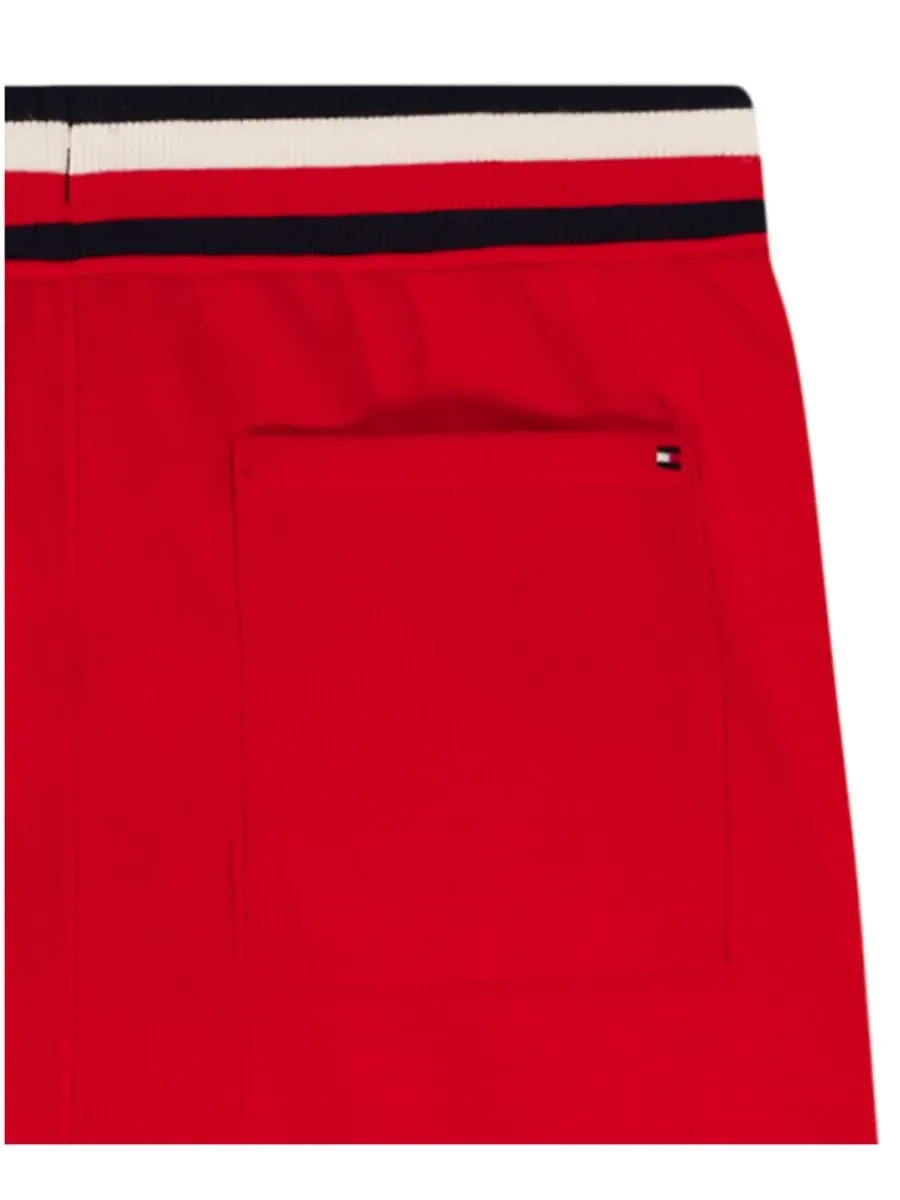 Детские шорты Tommy Knit Pull-On Shorts для мальчиков 8-20 лет Tommy Hilfiger — изображение 7 из 7, красный