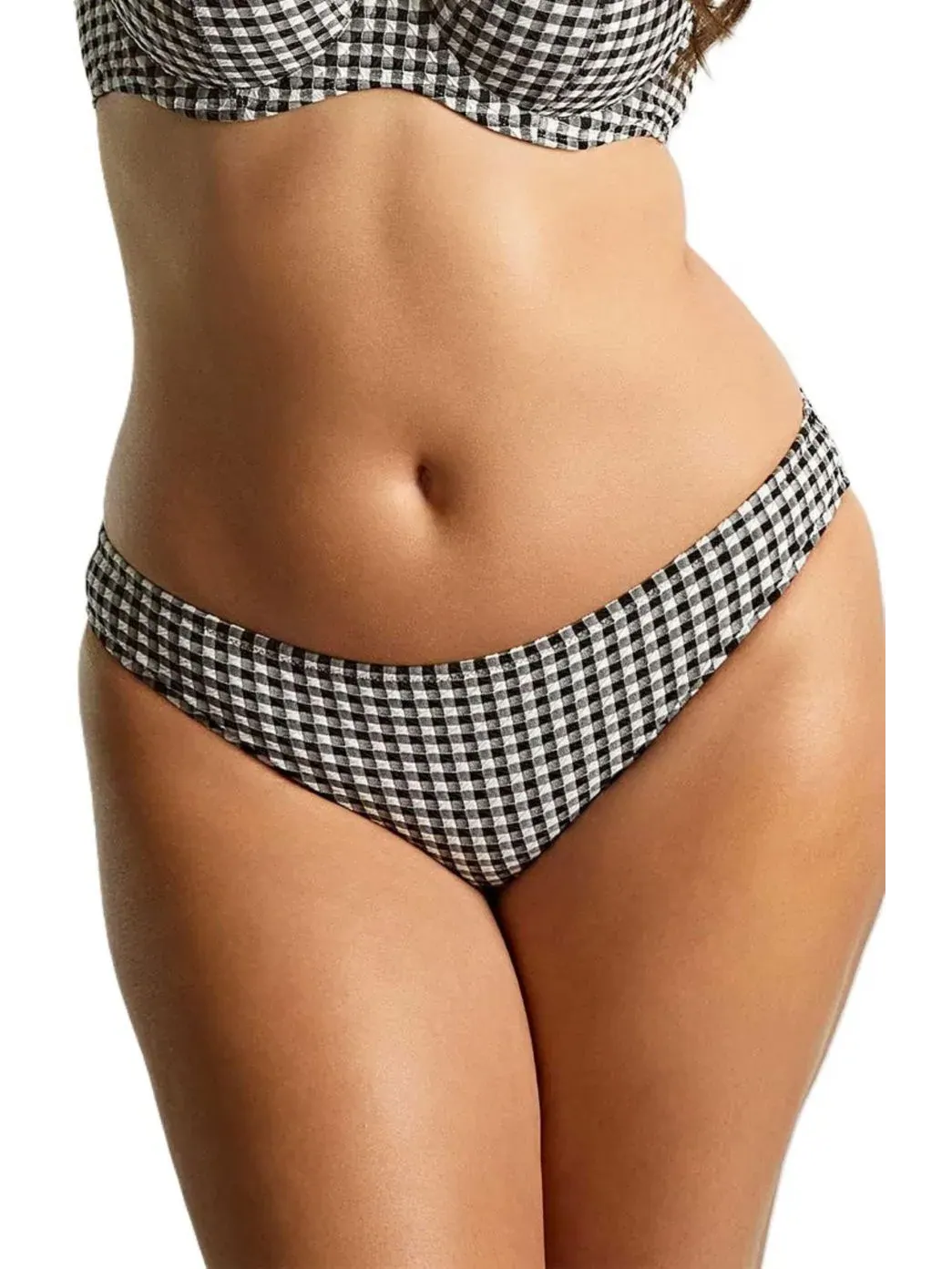 Женские классические плавки в клетку Panache Lingerie — изображение 1 из 5, черный белый
