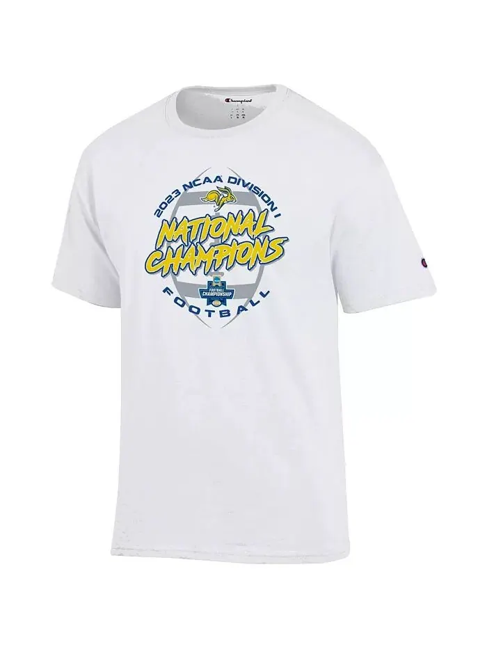 Мужская белая футболка South Dakota State Jackrabbits 2023 FCS Football National Champions для — изображение 2 из 3