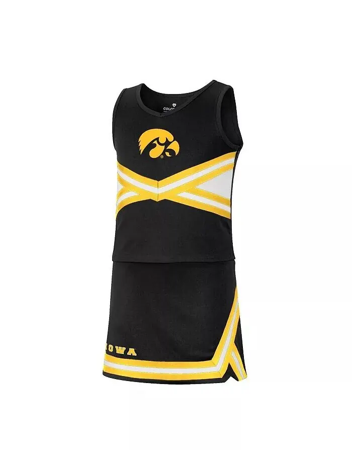 Комплект болельщиков-каруселей Big Girls Black Iowa Hawkeyes Colosseum — изображение 2 из 3, черный
