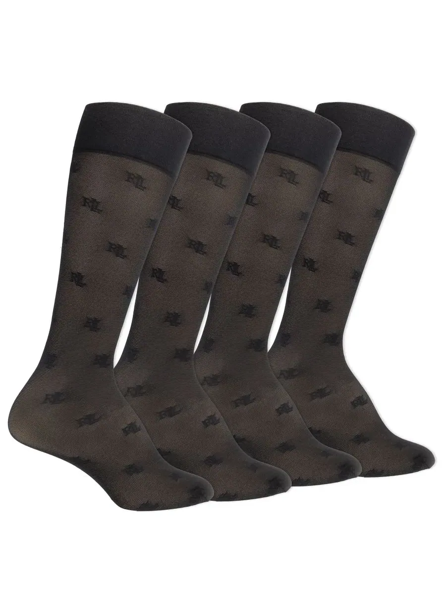 Женские прозрачные носки для брюк (4 шт.) Lauren Ralph Lauren