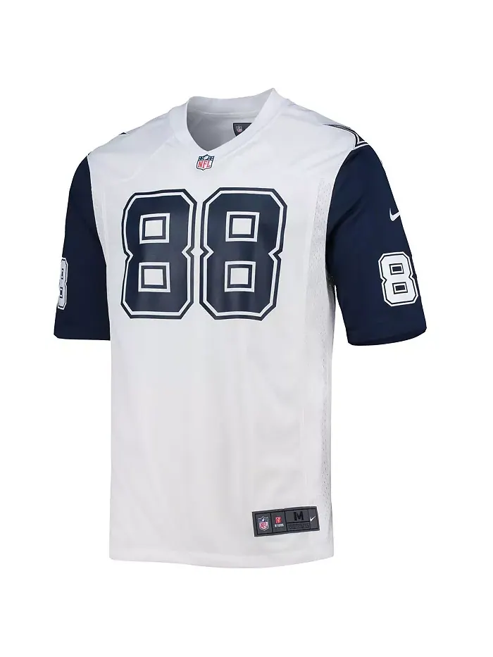 Мужская альтернативная игровая футболка Dallas Cowboys CeeDee Lamb Nike — изображение 2 из 3, белый темно-синий