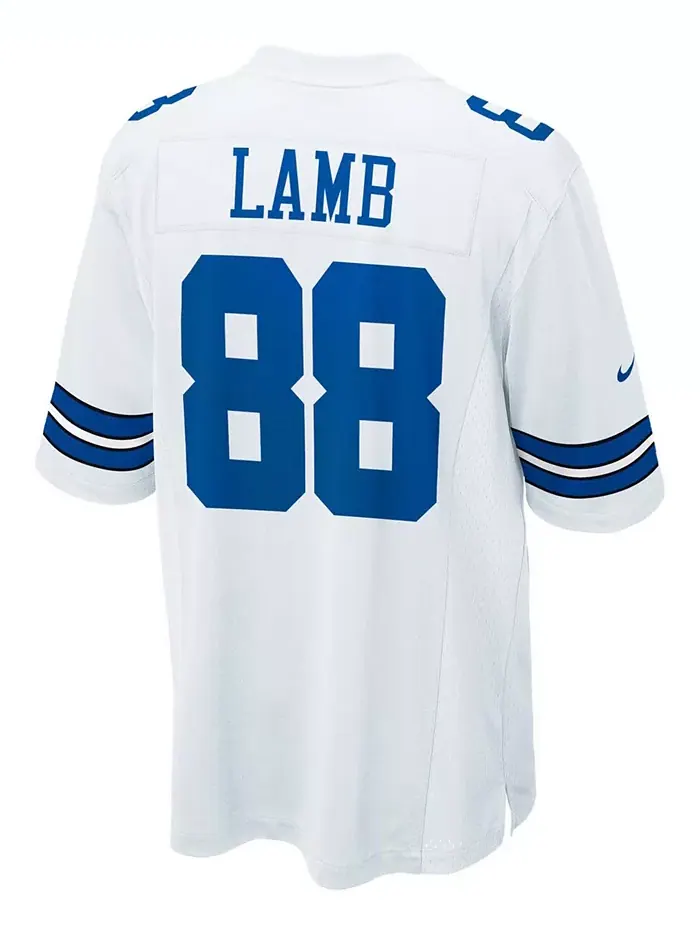 Мужская альтернативная игровая футболка Dallas Cowboys CeeDee Lamb Nike — изображение 3 из 3, белый