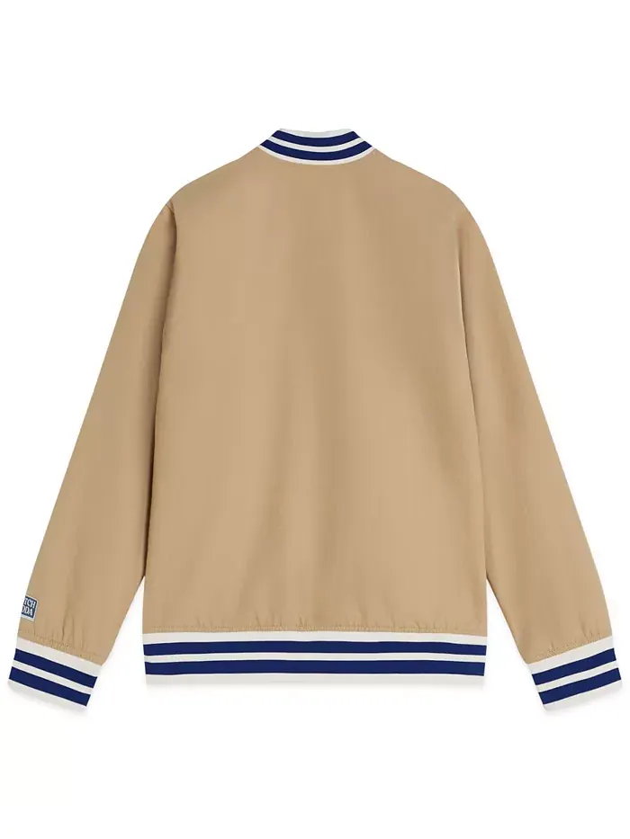Мальчики 8-16 лет реверсивная куртка-бомбер Scotch & Soda — изображение 2 из 4, бежевый/бежевый