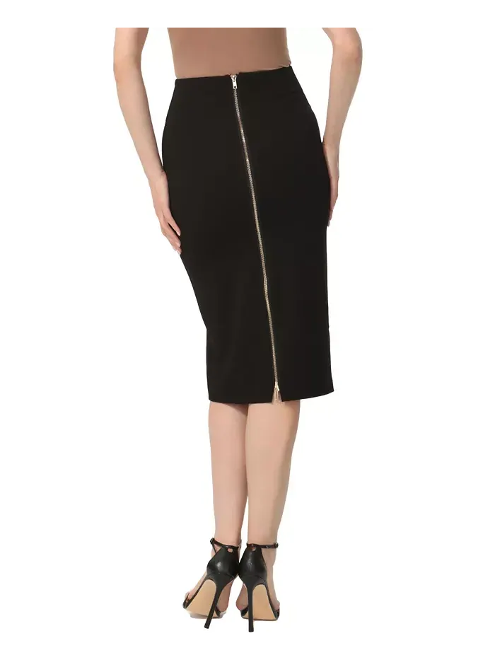 Женская юбка-карандаш с молнией на спине Kimi + Kai — изображение 6 из 6, черный