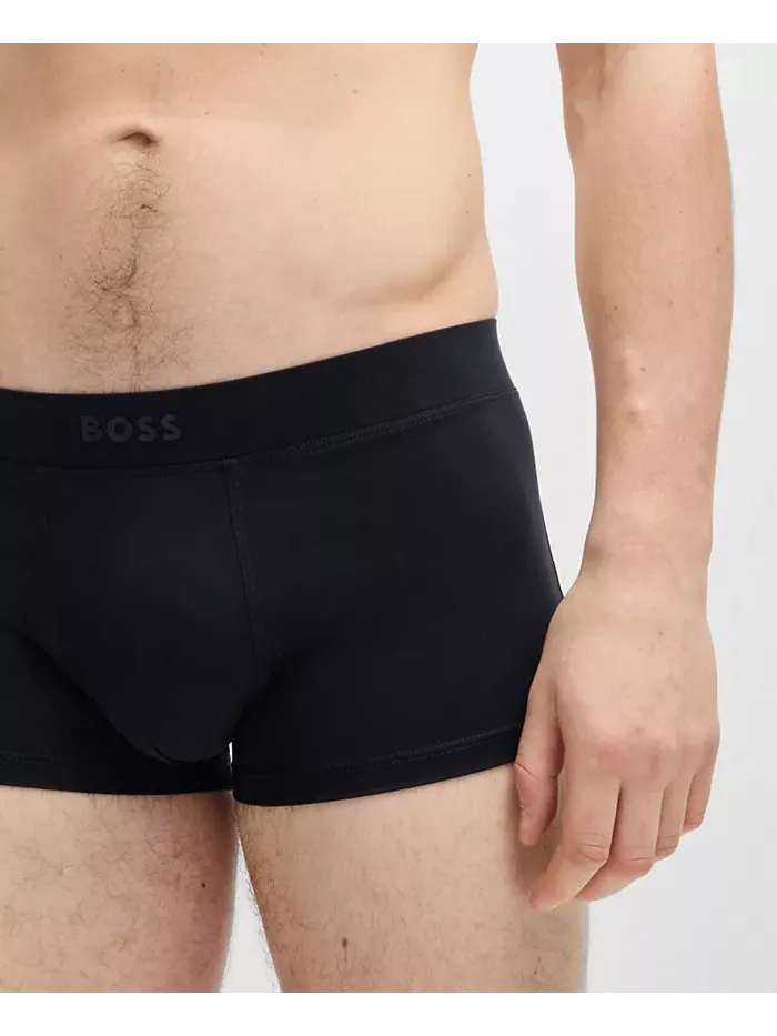 Мужские однотонные боксеры Regular Hugo Boss — изображение 3 из 5, синий