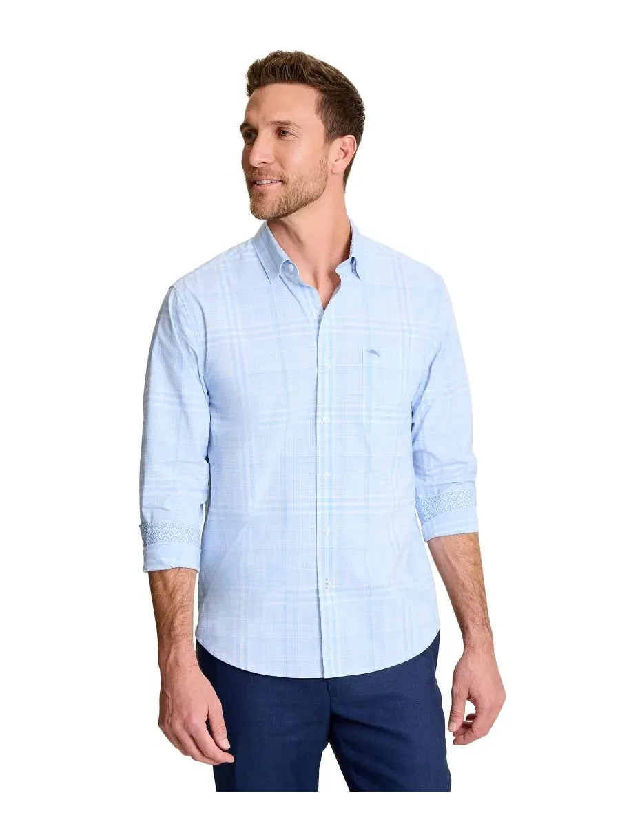 Мужская клетчатая рубашка Sarasota Stretch Tommy Bahama — изображение 1 из 3, синий