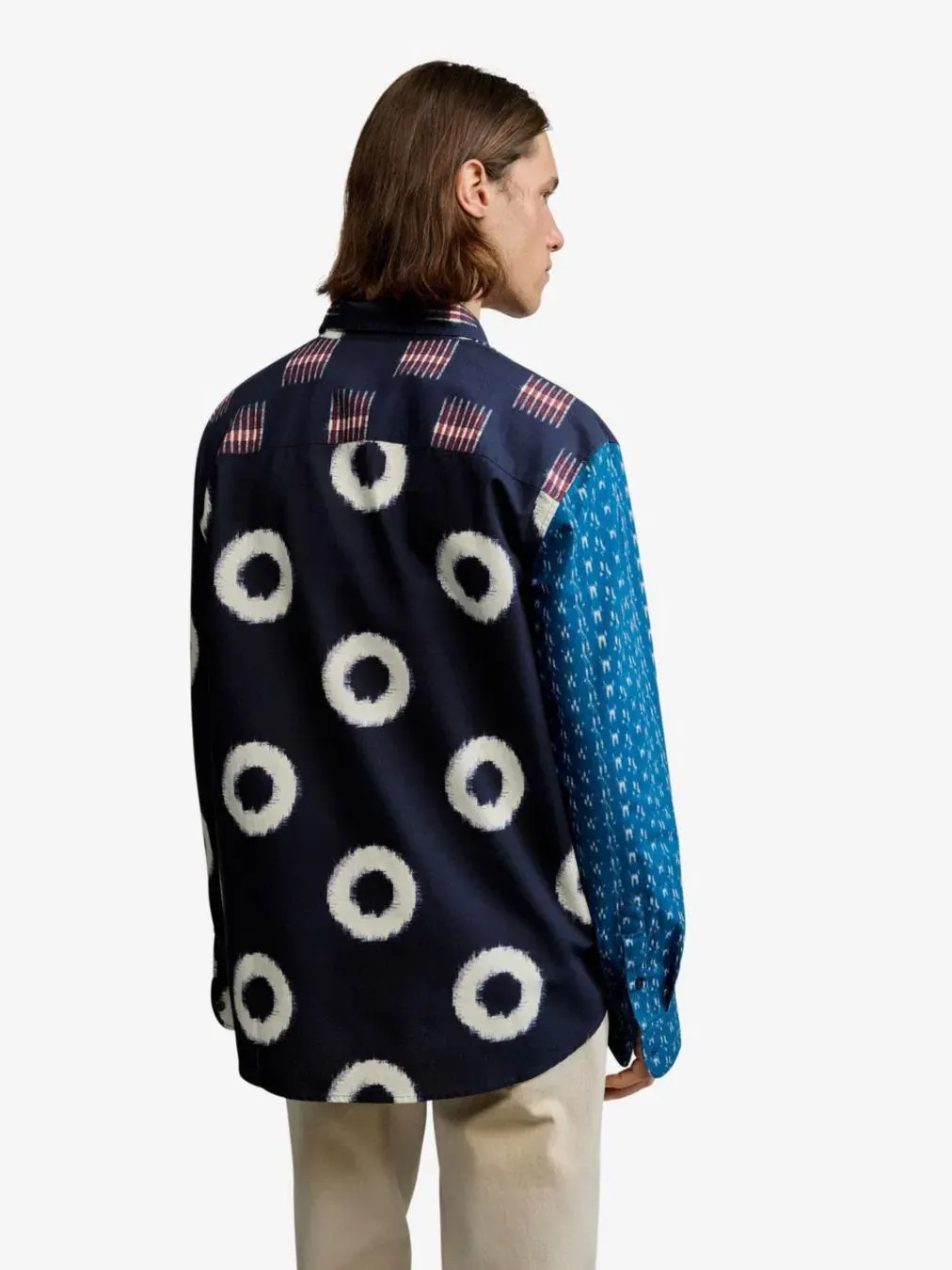Мужская рубашка с нашивкой Desigual — изображение 5 из 5, синий