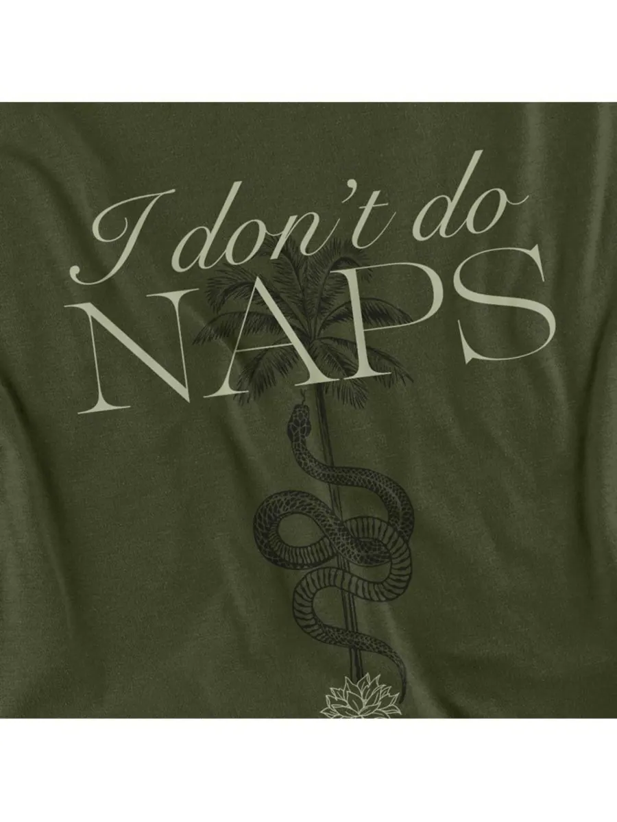 Мужская футболка White Lotus "White Lotus I Don't Do Naps" Logovision — изображение 2 из 3, зеленый
