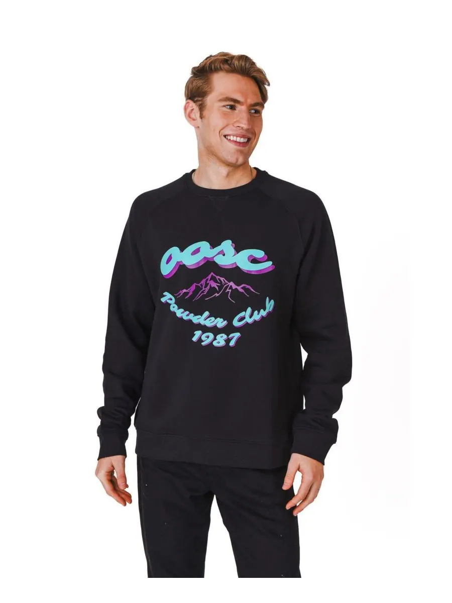 Мужская толстовка Powder Club OOSC — изображение 1 из 3, черный