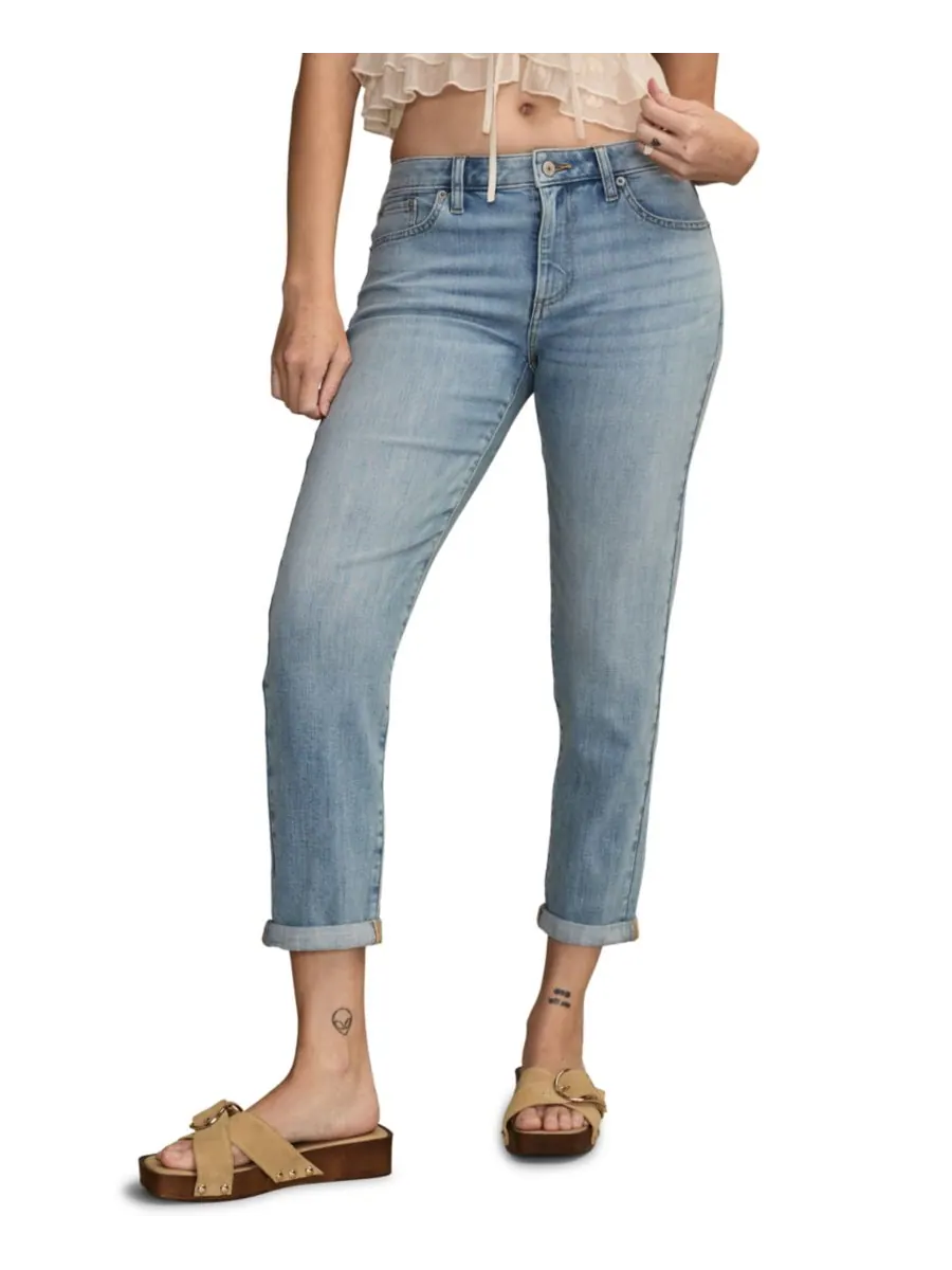 Женские джинсы-бойфренды Sienna со средней посадкой Lucky Brand — изображение 1 из 3, индиго