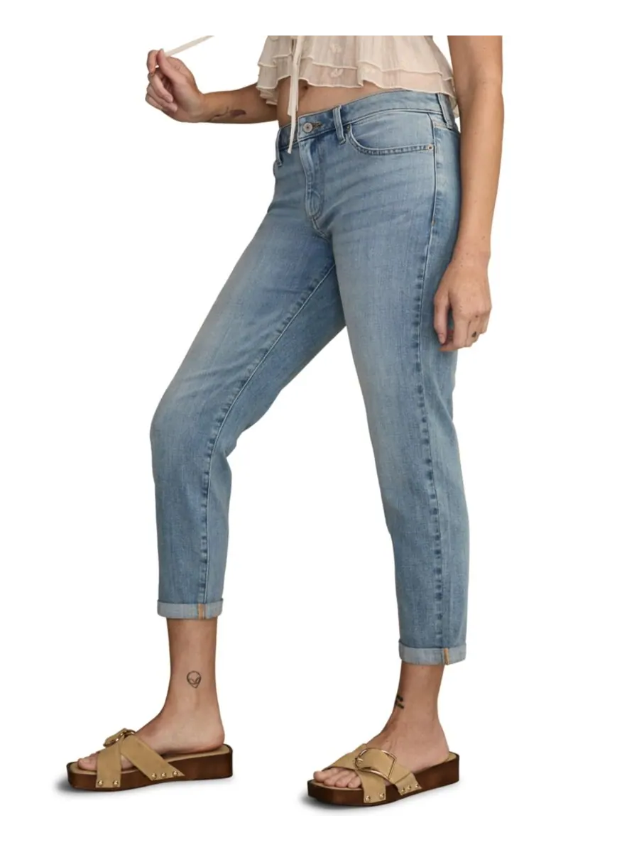 Женские джинсы-бойфренды Sienna со средней посадкой Lucky Brand — изображение 2 из 3, индиго