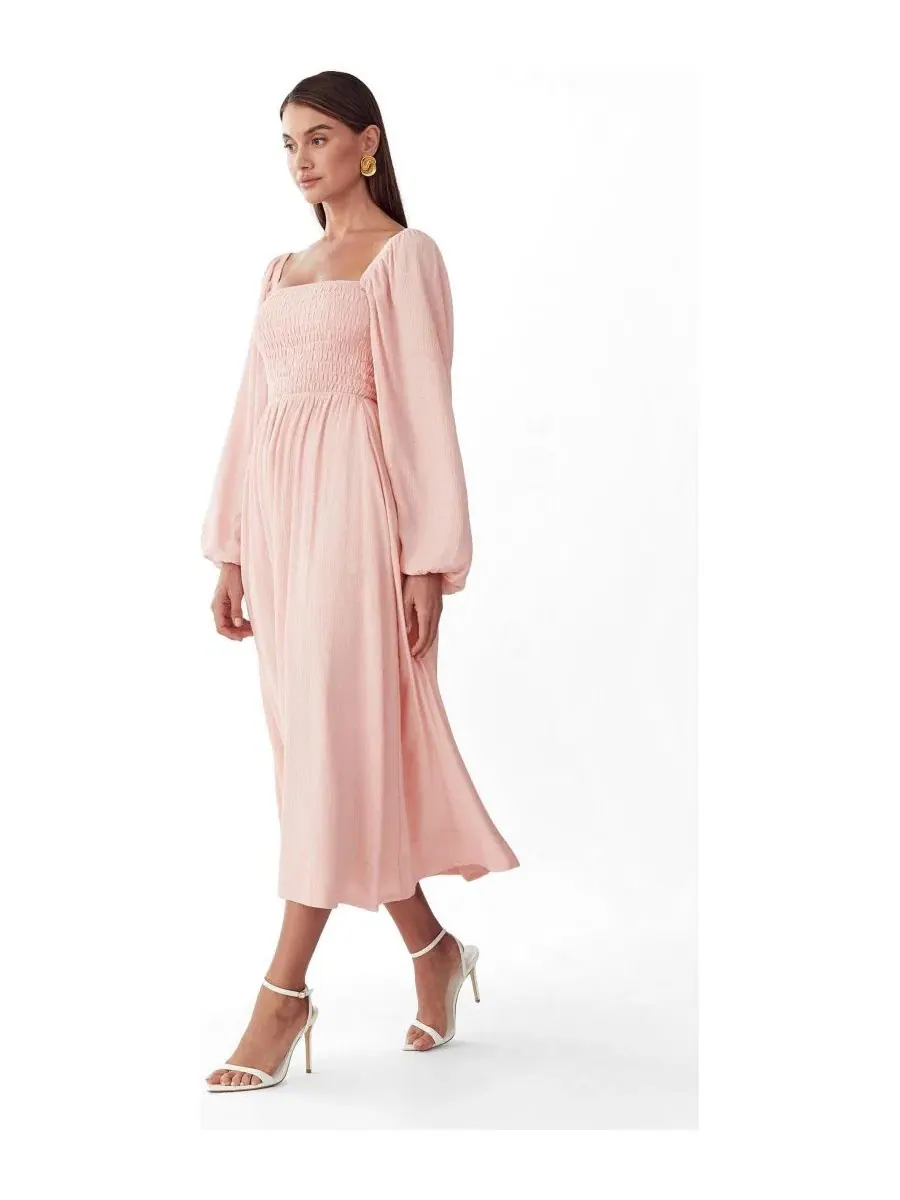 Платье миди True Midi Dress ST MRLO — изображение 3 из 6, пудровый розовый