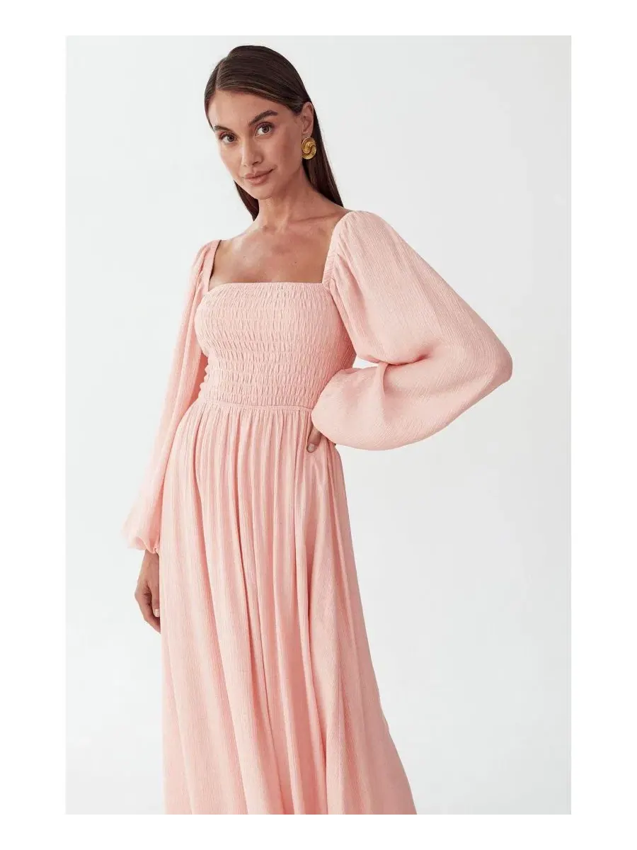 Платье миди True Midi Dress ST MRLO — изображение 5 из 6, пудровый розовый