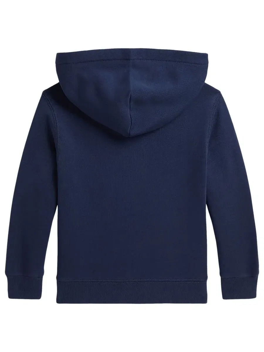 Худи из футера с вышивкой Polo Ralph Lauren — изображение 6 из 6, темно-синий