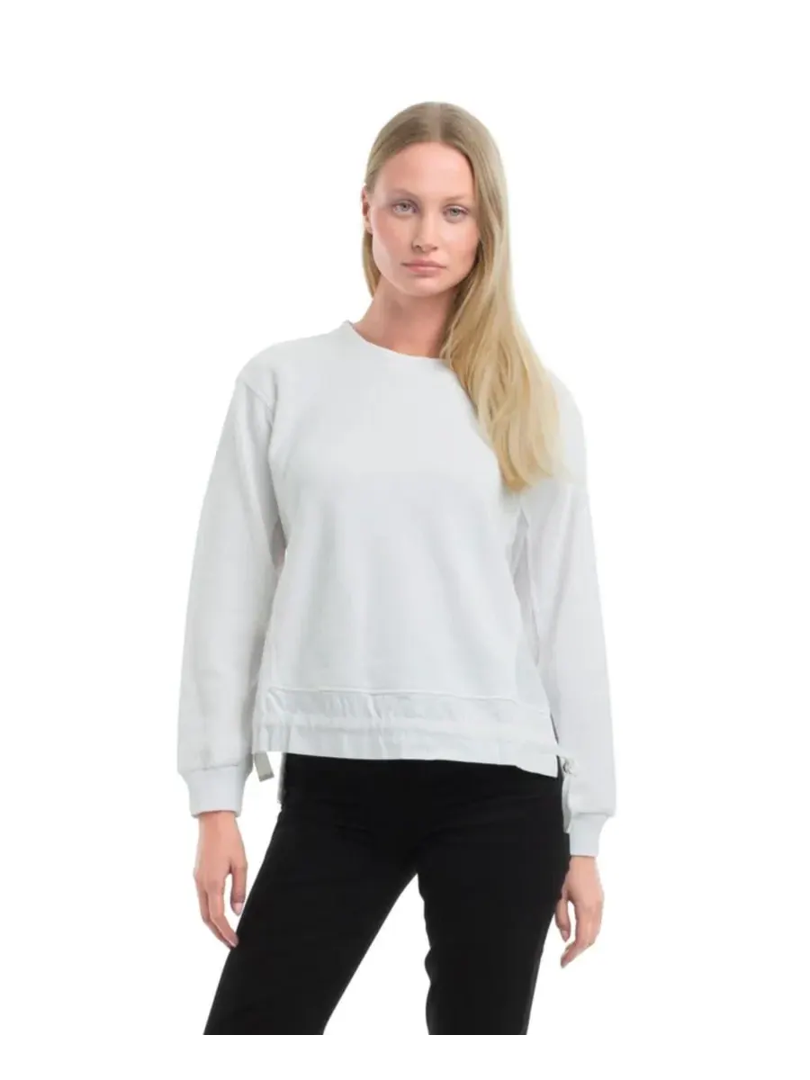 Женская толстовка с ткаными боковыми вставками WILT Clothing — изображение 1 из 6, белый
