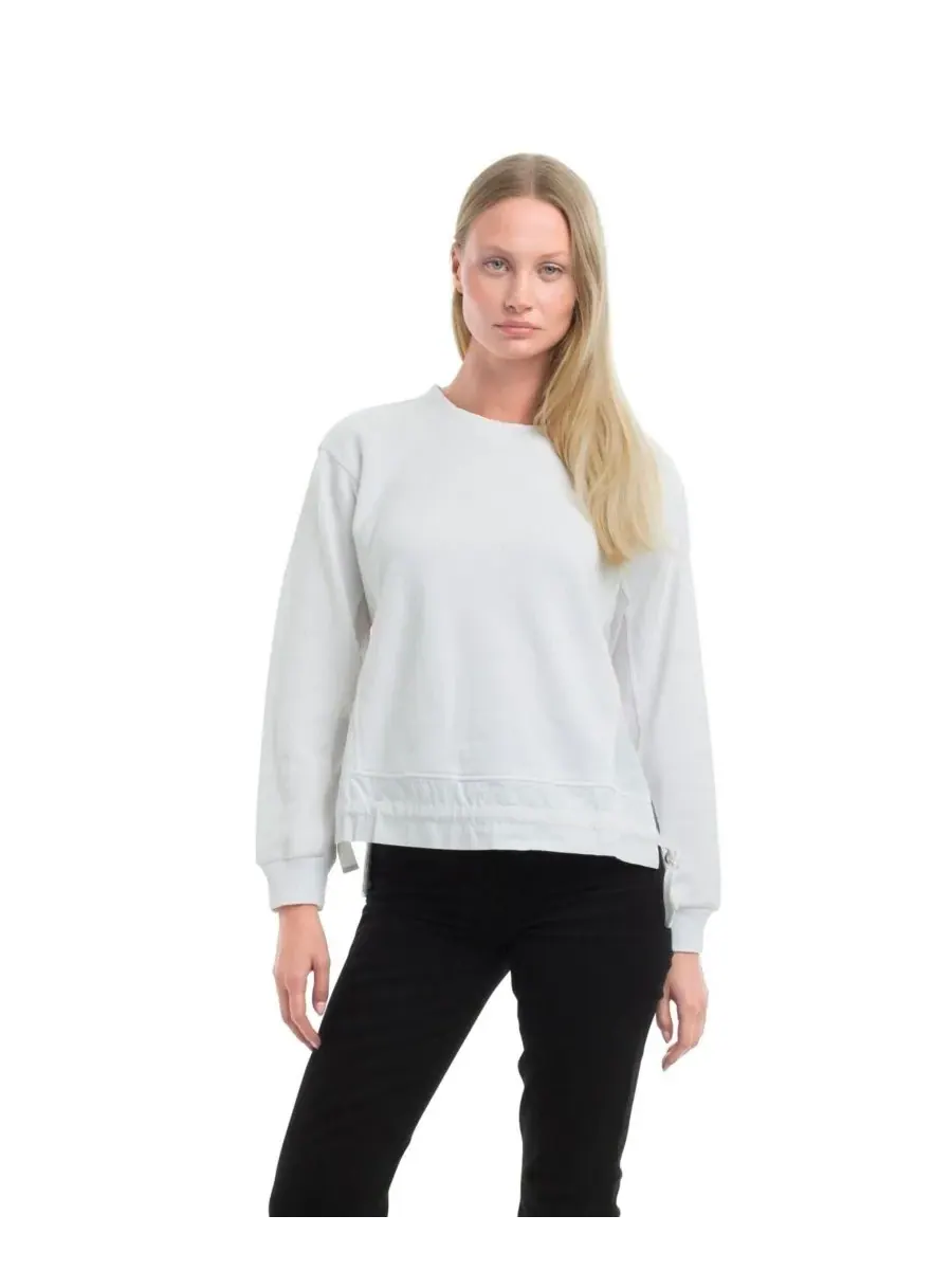 Женская толстовка с ткаными боковыми вставками WILT Clothing — изображение 3 из 6, белый