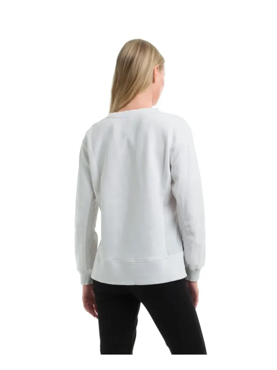 Женская толстовка с ткаными боковыми вставками WILT Clothing — изображение 4 из 6, белый