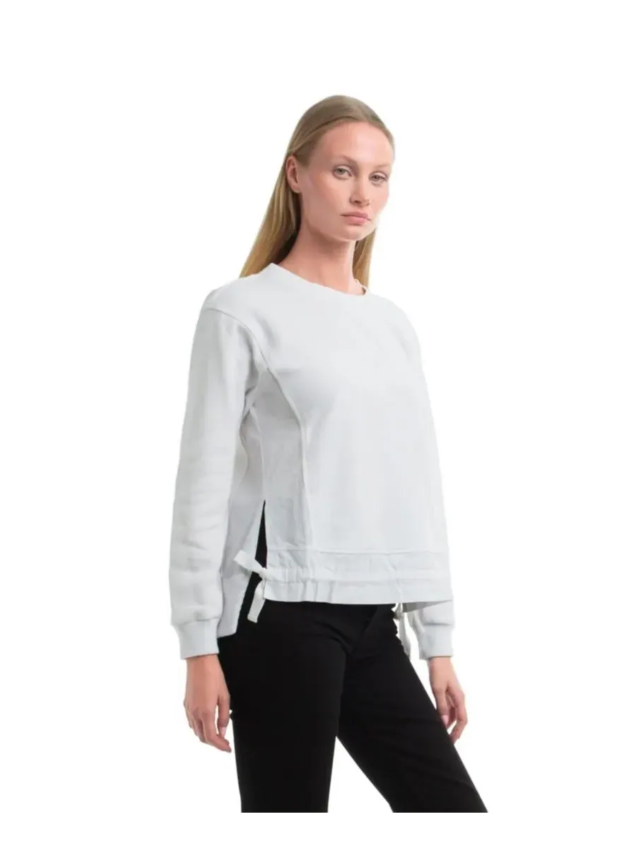 Женская толстовка с ткаными боковыми вставками WILT Clothing — изображение 5 из 6, белый