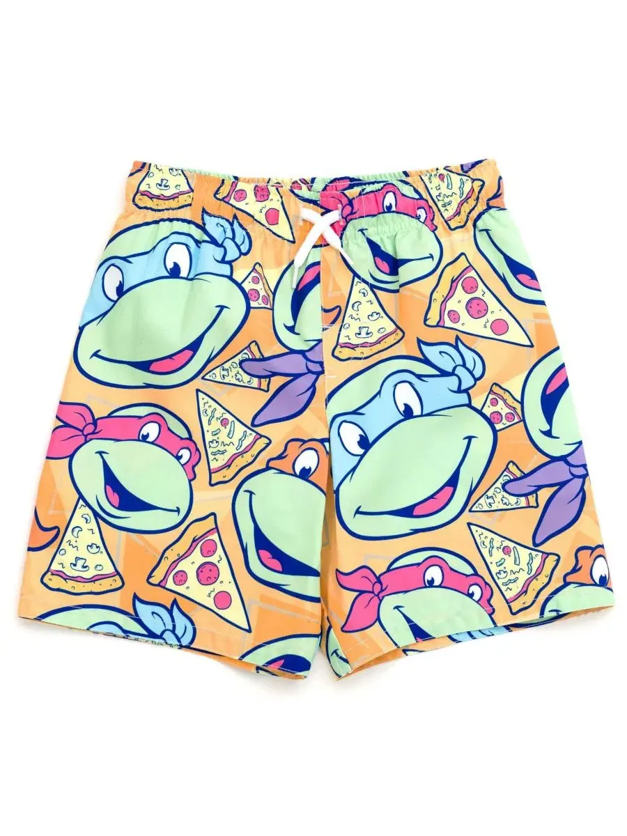 Плавки с принтом Teenage Mutant Ninja Turtles — изображение 1 из 3, оранжевый