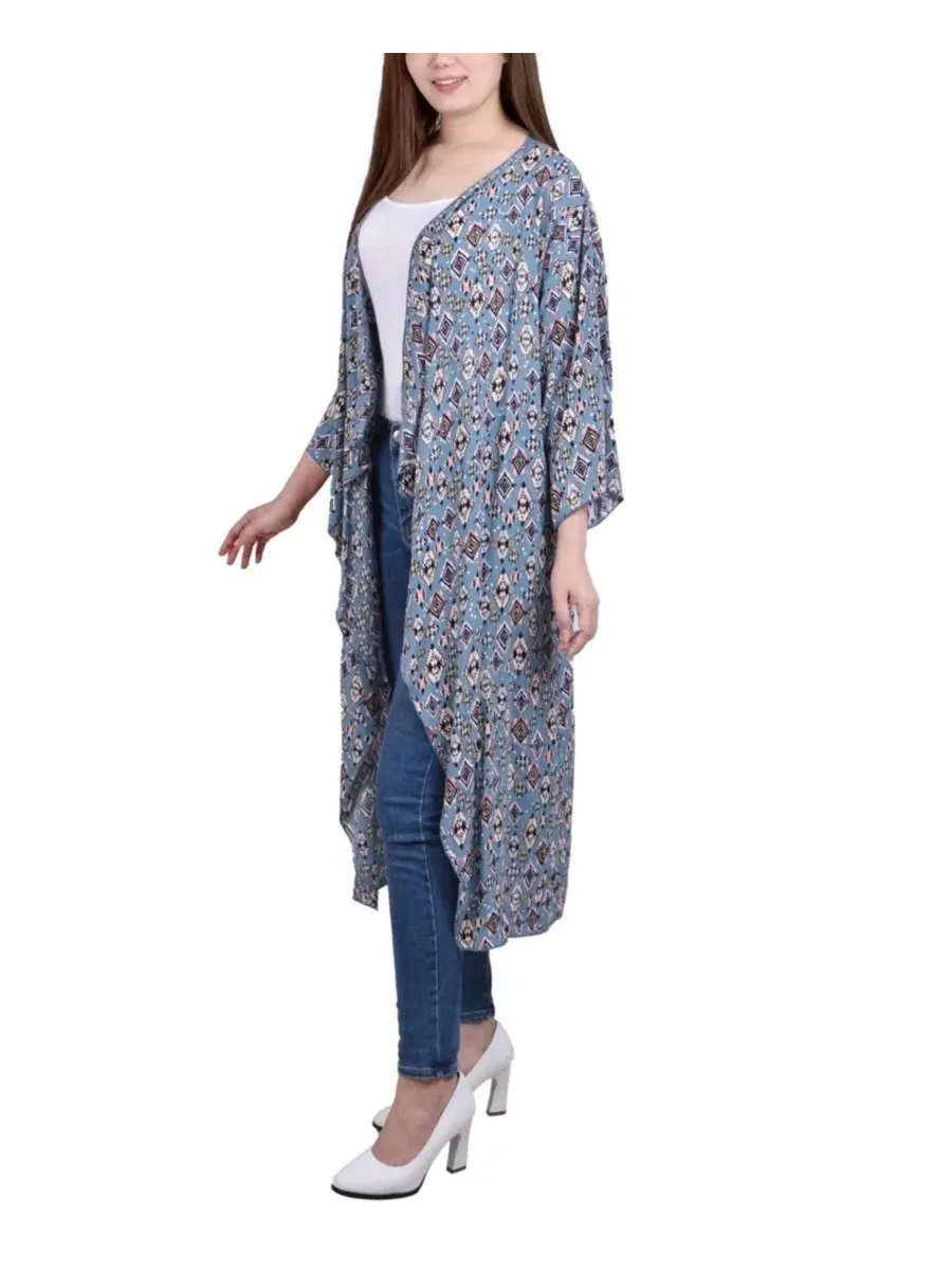 Кардиган женский с рукавом 3/4 NY Collection — изображение 2 из 3, черный