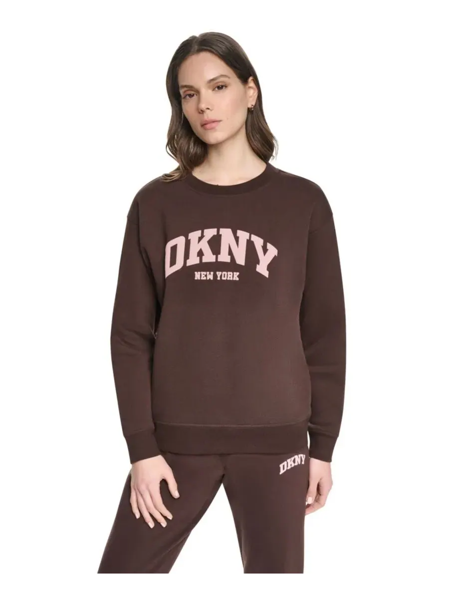Женский свитшот с принтом Varsity Puff Logo DKNY Sport