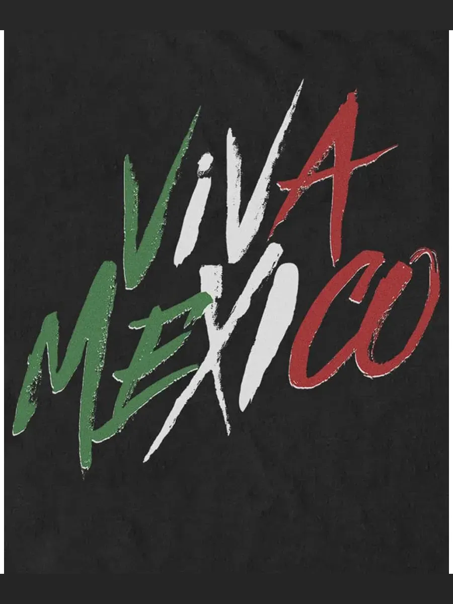 Футболка с принтом Viva Mexico Type Fifth Sun — изображение 3 из 3, черный