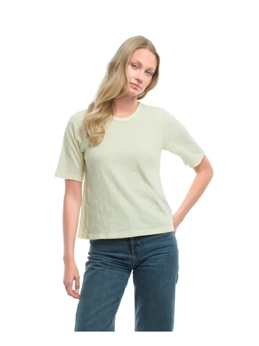 Женская футболка с рукавами до локтя детского кроя WILT Clothing — изображение 1 из 4, прозрачный желтый