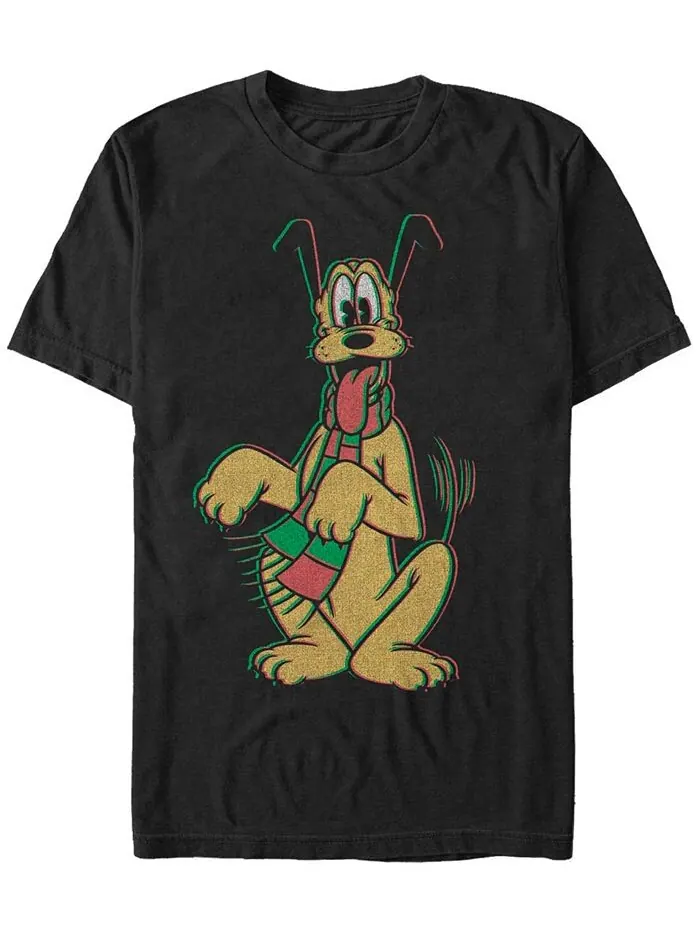 Мужская футболка Mickey Classic Pluto Holiday Colors с короткими рукавами Fifth Sun — изображение 1 из 1, черный