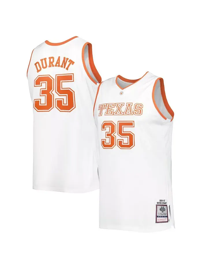 Мужская аутентичная футболка Kevin Durant Texas Longhorns 2006 года Mitchell & Ness — изображение 1 из 1, белый