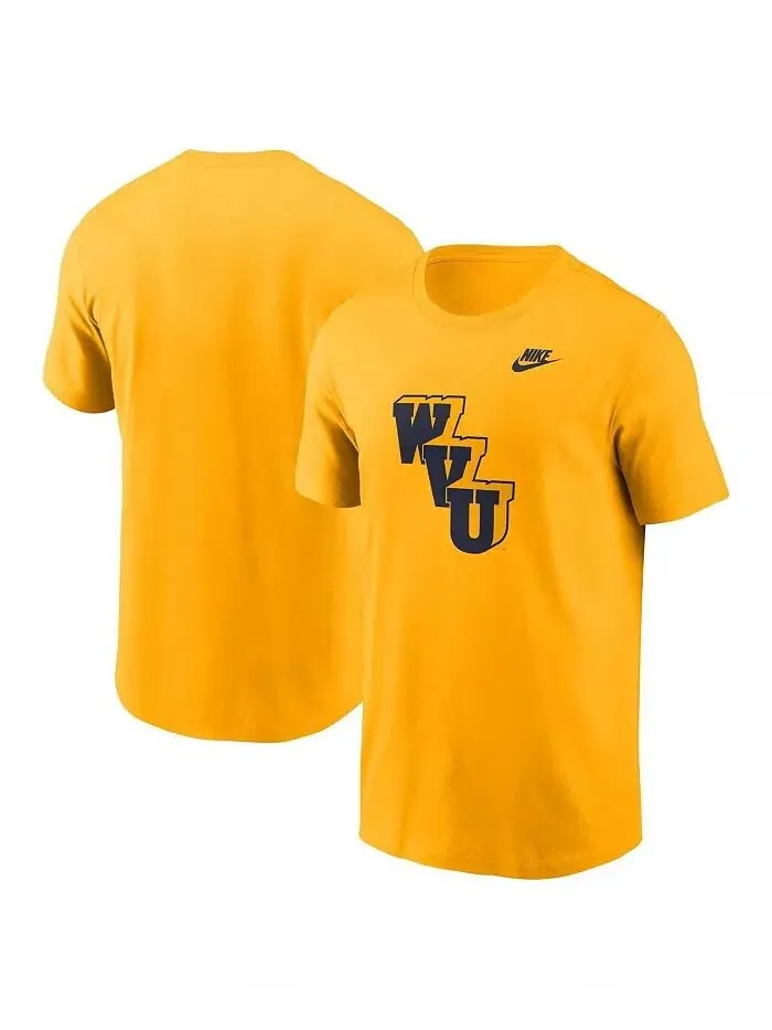 Мужская золотая футболка с альтернативным логотипом West Virginia Mountaineers Legacy Nike — изображение 1 из 3, золото