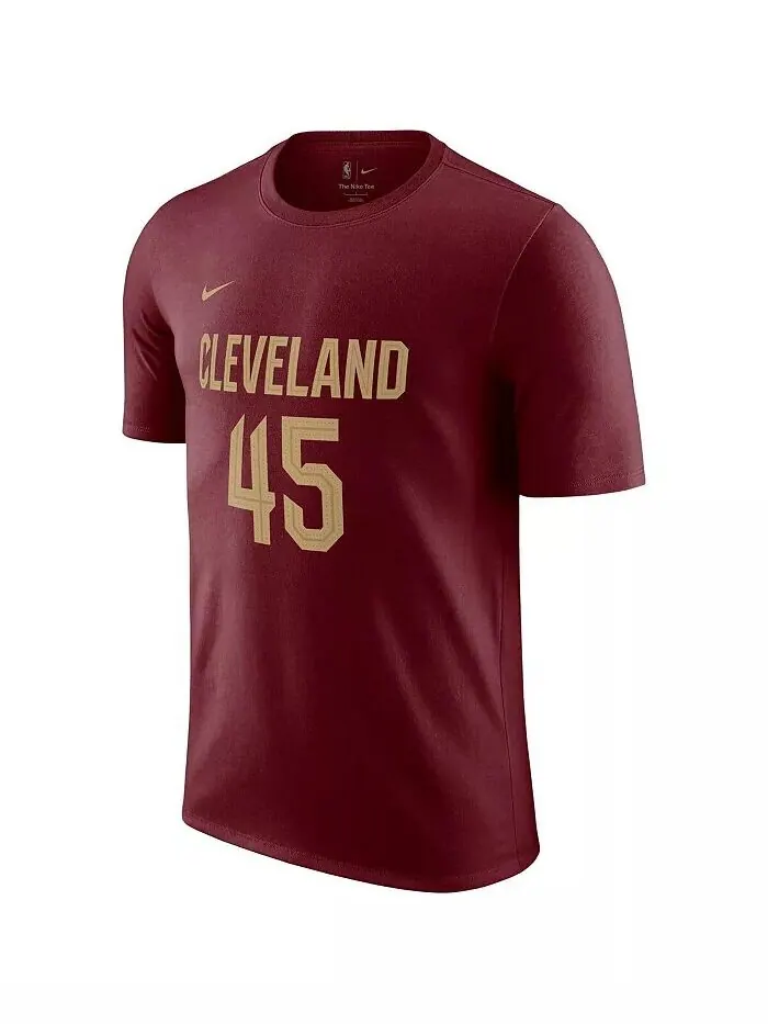 Мужская футболка Donovan Mitchell бордового цвета Cleveland Cavaliers Icon 2022/23 с именем и — изображение 2 из 3