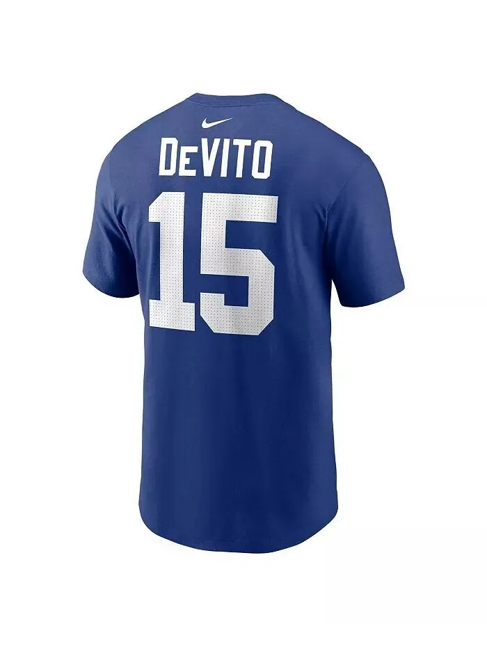 Мужская футболка Tommy De Vito Royal New York Giants с именем и номером Nike — изображение 3 из 3, королевский