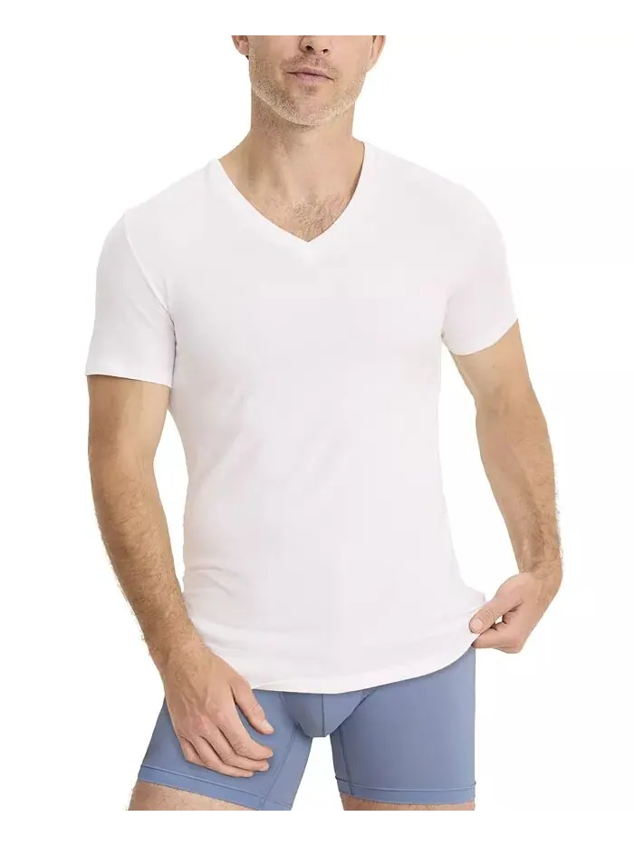Мужские футболки Smooth Fit Stretch с V-образным вырезом, упаковка из 3 шт Jockey — изображение 1 из 7, белый