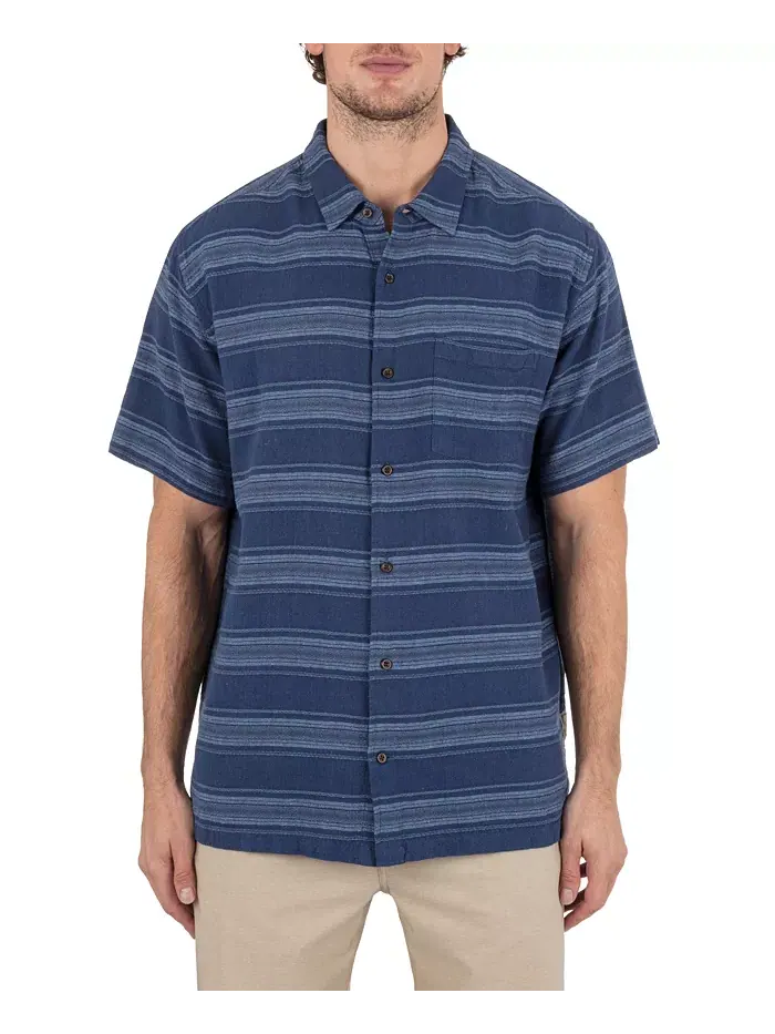 Мужская рубашка с коротким рукавом Oceanside Hurley — изображение 1 из 5, синий