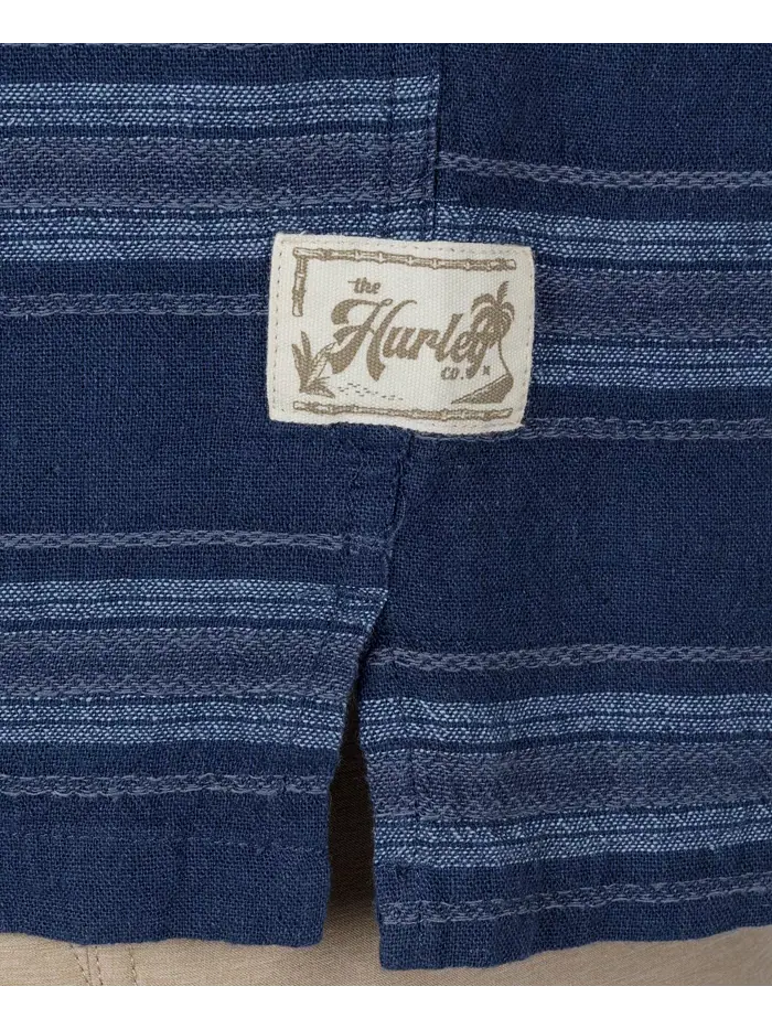 Мужская рубашка с коротким рукавом Oceanside Hurley — изображение 3 из 5, синий