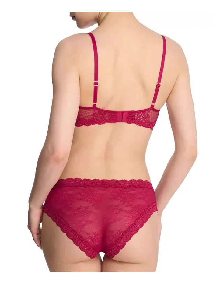 Женский бюстгальтер Feathers Lace Contour с косточками и глубоким вырезом 730023 Natori — изображение 6 из 6, бежевый