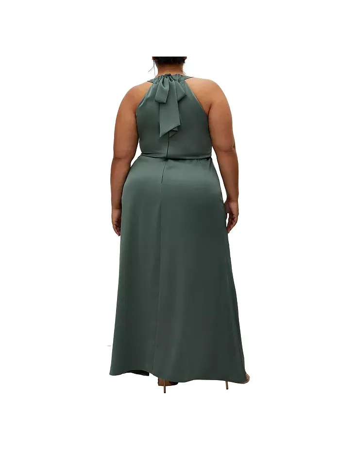 Платье Celina Maxi Plus Size CITY CHIC — изображение 2 из 3, шалфейный