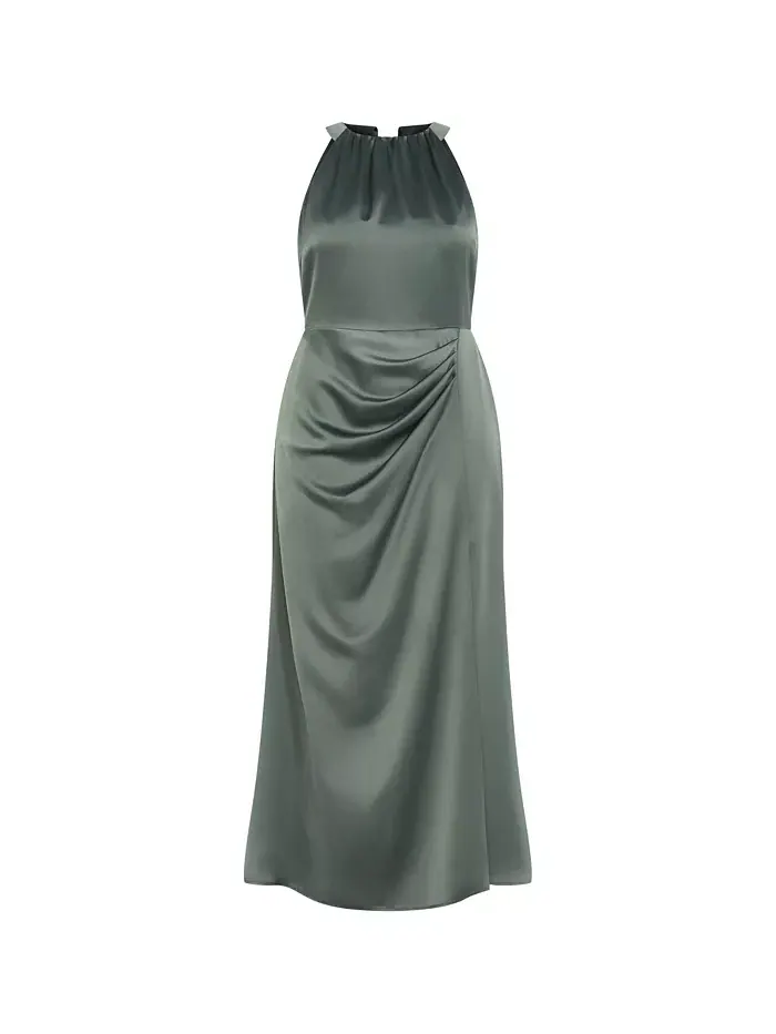 Платье Celina Maxi Plus Size CITY CHIC — изображение 3 из 3, шалфейный