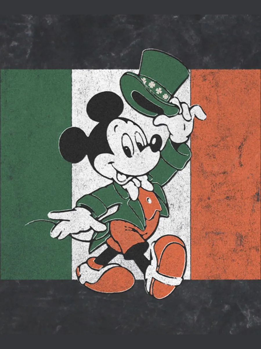 Мужская винтажная футболка с коротким рукавом "Удача" Mickey Classic — изображение 3 из 3, черный
