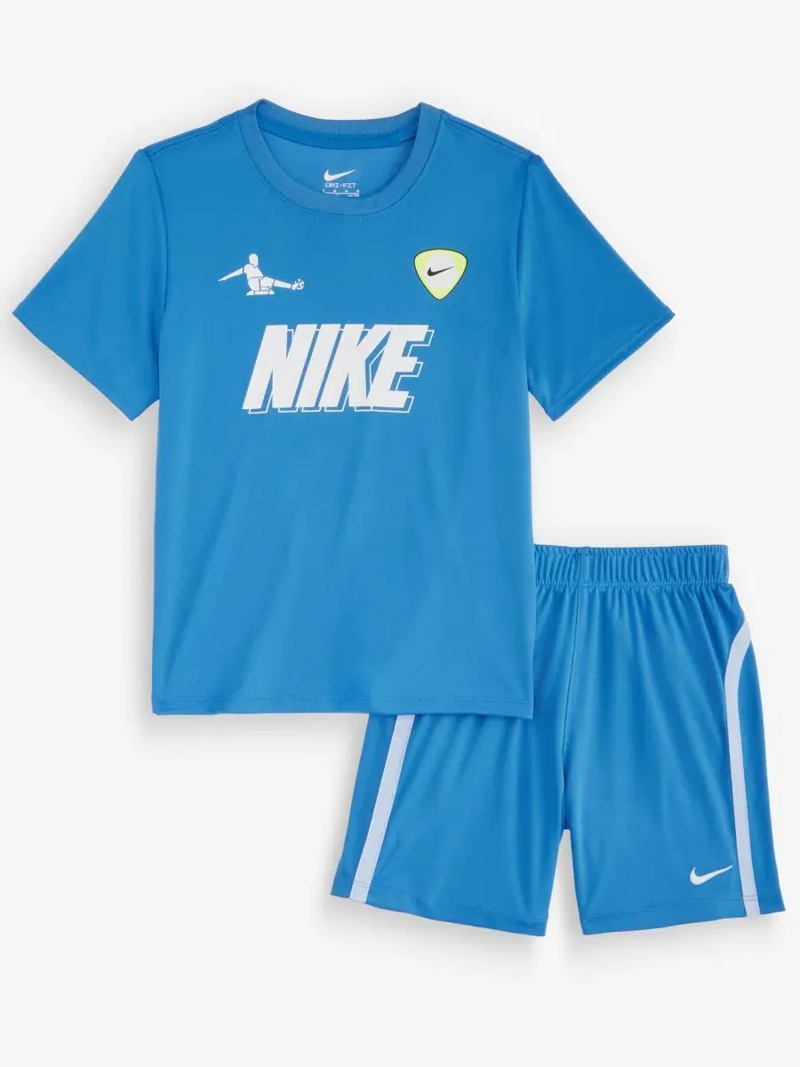 Детский спортивный комплект из футболки и шорт Nike Goal Mode — изображение 4 из 6, синий