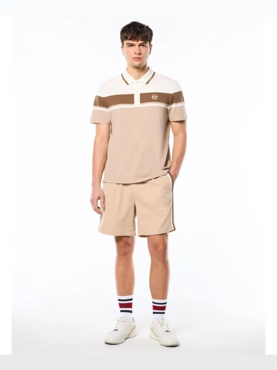 Поло из хлопкового пике с коротким рукавом Damarindo Sergio Tacchini — изображение 2 из 5, коричневый