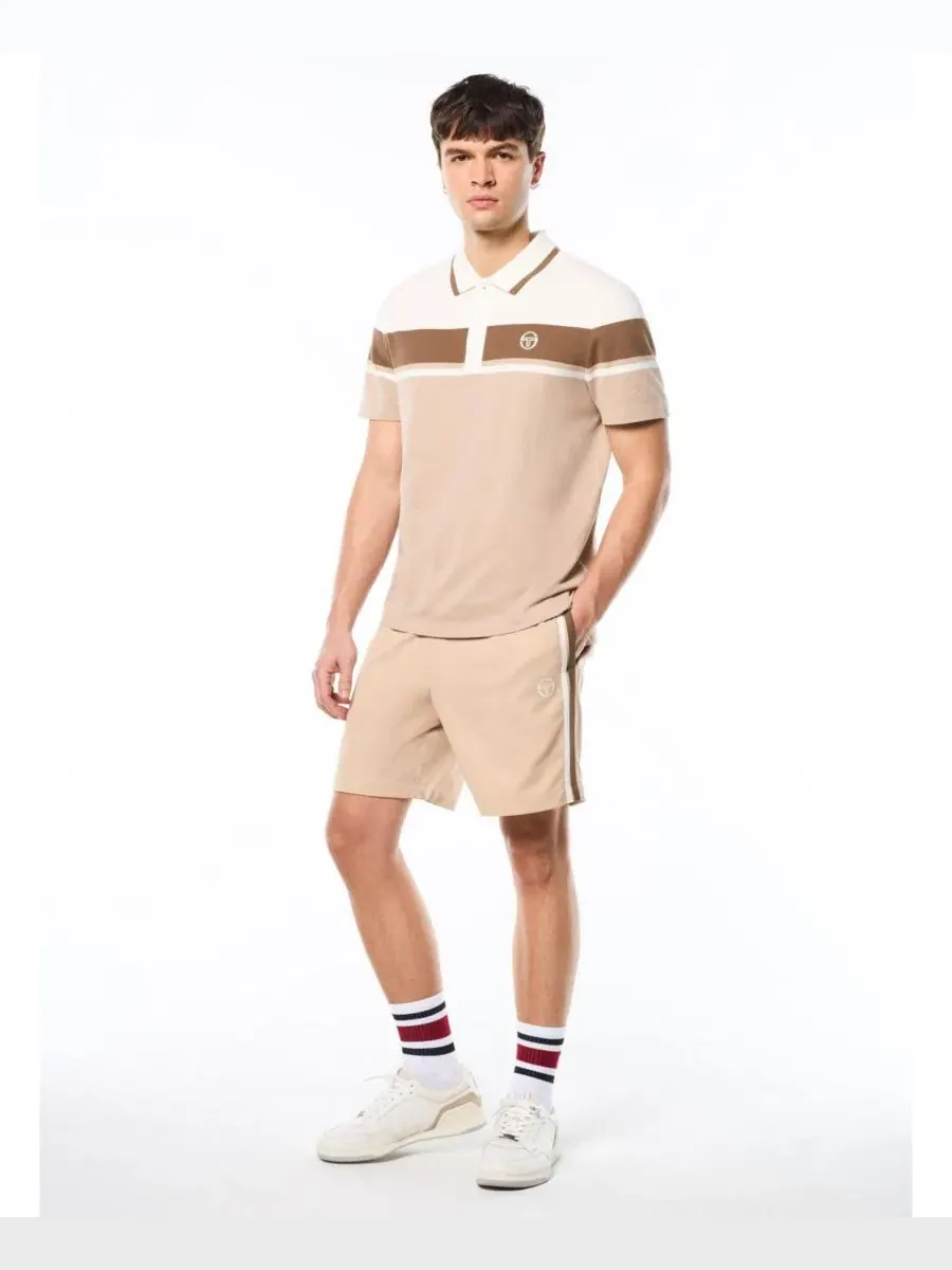 Поло из хлопкового пике с коротким рукавом Damarindo Sergio Tacchini — изображение 3 из 5, коричневый