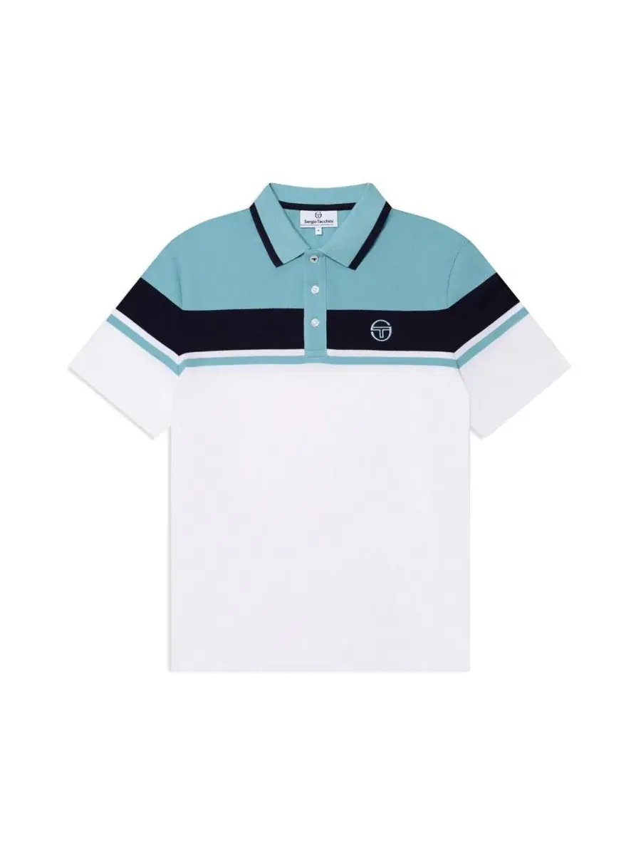 Поло из хлопка пике с полоской Damarindo Sergio Tacchini — изображение 5 из 5, белый