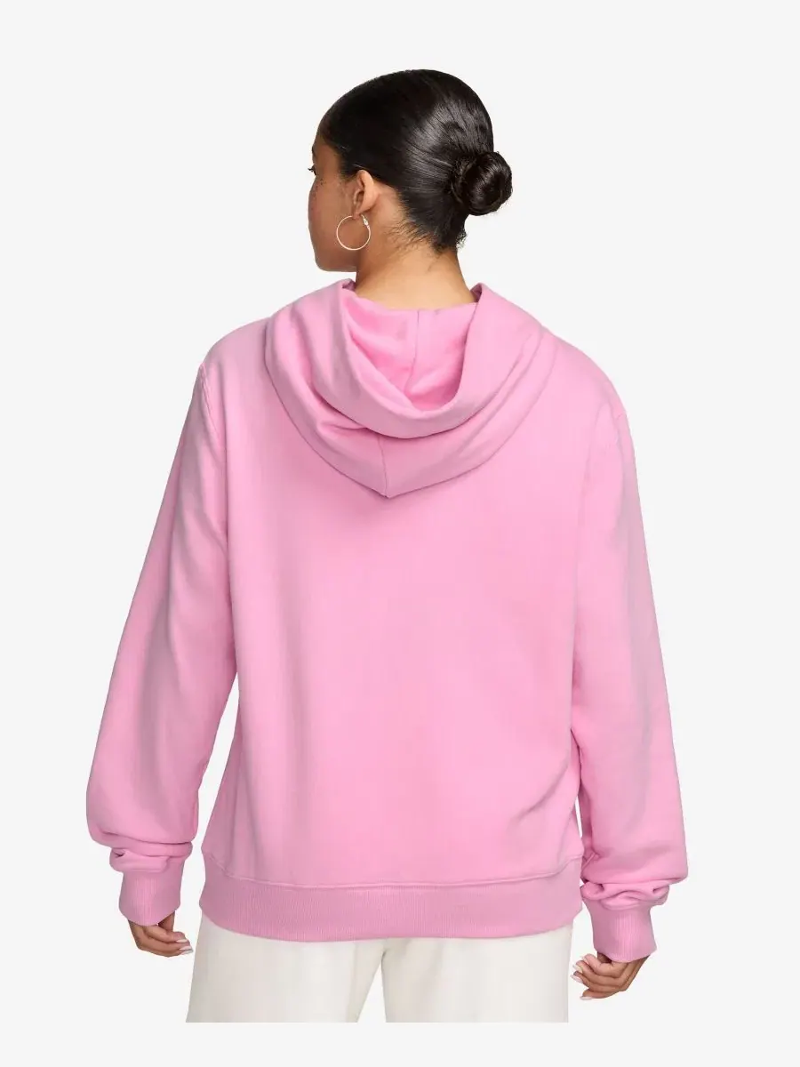Худи женское с капюшоном Studio Fleece Nike — изображение 3 из 3, розовый