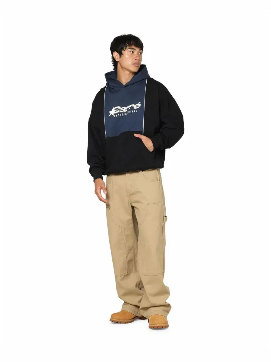 Худи с принтом, с капюшоном, Piped Pullover Hoodie CARRE — изображение 2 из 5, черный
